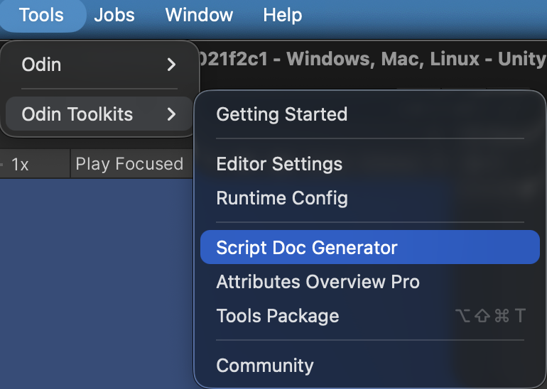 ScriptDocGenerator菜单路径图